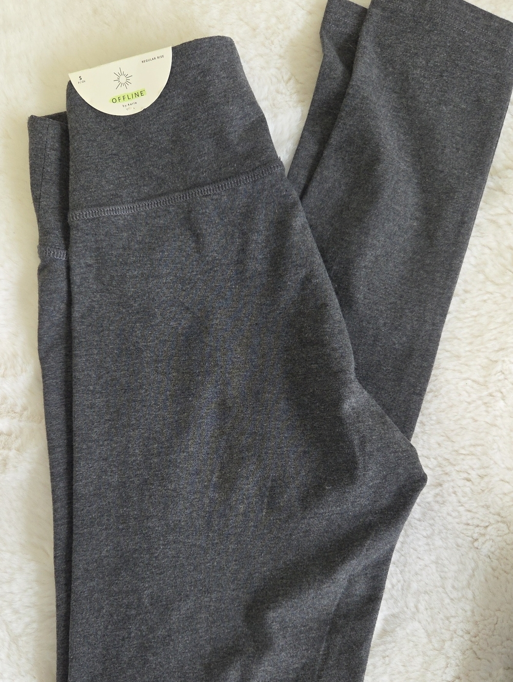 High-Waist Charcoal Gray Leggings